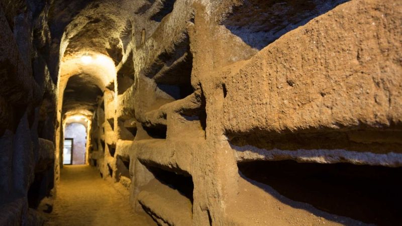 Catacumbas de San Calixto y la Vía Appia en Roma